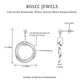Round Cut Diamond Drop Earring with Screw Back Closure