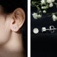 Minimalistic Bezel Set Diamond Stud Earrings