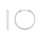 Classic Diamond Hoop Earrings with Certificate