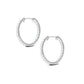 Classic Diamond Hoop Earrings with Certificate