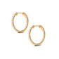 Classic Diamond Hoop Earrings with Certificate
