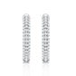 Classic Diamond Hinged Hoop Earrings with Certificate