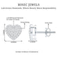 Natural Diamond Heart Earrings with Screw Back