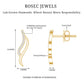 Prong Set Diamond Leaf Stud Earrings for Women