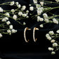 Round Shaped Diamond Hoop Earrings