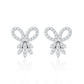 Certified Diamond Bow Earrings For Her