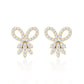 Certified Diamond Bow Earrings For Her