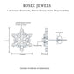 Certified Diamond Snowflake Stud Earrings