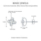 Diamond Flower Cluster Earrings For Women