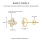 Diamond Flower Cluster Earrings For Women