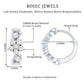 Certified Diamond Flower Hoop Earrings For Women