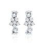 Certified Diamond Flower Hoop Earrings For Women