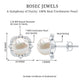 Cultured Pearl Stud Earrings With Diamond