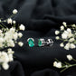 1.43 Carat Oval Shape Emerald Stud Earrings for Women