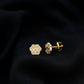 Real Diamond Cute Paw Stud Earrings
