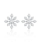 Certified Moissanite Floral Stud Earrings for Women