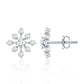Certified Moissanite Floral Stud Earrings for Women