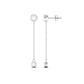Certified Moissanite Long Chain Dangle Earrings