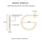 Certified Moissanite Hoop Earrings