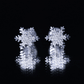 Certified Moissanite Snowflake Stud Earrings