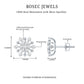 Moissanite Floral Cluster Stud Earrings