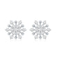 Moissanite Floral Cluster Stud Earrings