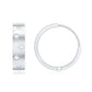 Certified Moissanite Hinged Hoop Earrings