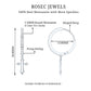 Certified Moissanite Cross Drop Earrings