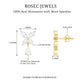 Marquise and Pear Cut Moissanite Flower Drop Earrings