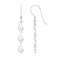 Certified Moissanite Dangling Wedding Earrings for Bride