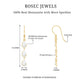 Certified Moissanite Dangling Wedding Earrings for Bride