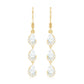 Certified Moissanite Dangling Wedding Earrings for Bride