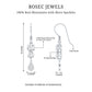 1 Carat Moissanite Dangle Earrings with Fish Hook