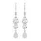 1 Carat Moissanite Dangle Earrings with Fish Hook