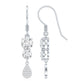 1 Carat Moissanite Dangle Earrings with Fish Hook