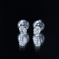 Natural Diamond Christmas Penguin Earrings With Certificate