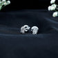 Natural Diamond Christmas Penguin Earrings With Certificate