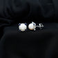 Pendientes Vintage de Perlas Naturales de Agua Dulce con Zafiro Azul