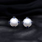 Pendientes Vintage de Perlas Naturales de Agua Dulce con Zafiro Azul