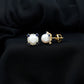 Pendientes Vintage de Perlas Naturales de Agua Dulce con Zafiro Azul