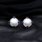Pendientes Vintage de Perlas Naturales de Agua Dulce con Zafiro Azul