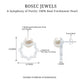 Real Freshwater Pearl and Diamond Bridal Stud Earrings