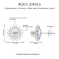 Freshwater Pearl Flower Statement Earrings with Diamond Halo