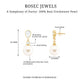 Real Freshwater Pearl and Moissanite Drop Earrings