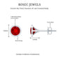 Round Cut Lab Created Ruby Martini Stud Earrings