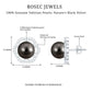 15 CT Tahitian Black Pearl and Diamond Flower Stud Earrings