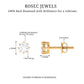 0.5 Carat Natural Diamond Solitaire Stud Earrings in 8 Claw Prong Setting