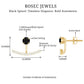 0.9 Carat Black Spinel Jacket Earrings with Diamond Stones