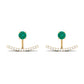 0.9 Carat Classic Emerald and Diamond Jacket Earrings