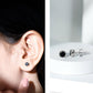 1.6 Carat Created Black Diamond Solitaire Stud Earring in Bezel Setting